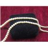 Image 3 : 1940s Pearl Graduated Princess-Length Choker Necklace With Sterling Fish Hook Clasp