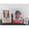 Image 1 : Two Baseball Reprint Cards: Yogi Berra (Very Good) and 2011 Walter Johnson Reprint