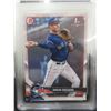Image 2 : Two Baseball Cards: 1994 Mickey Mantle Reprint Sample and 2018 Jordan Groshans Graded 8.5
