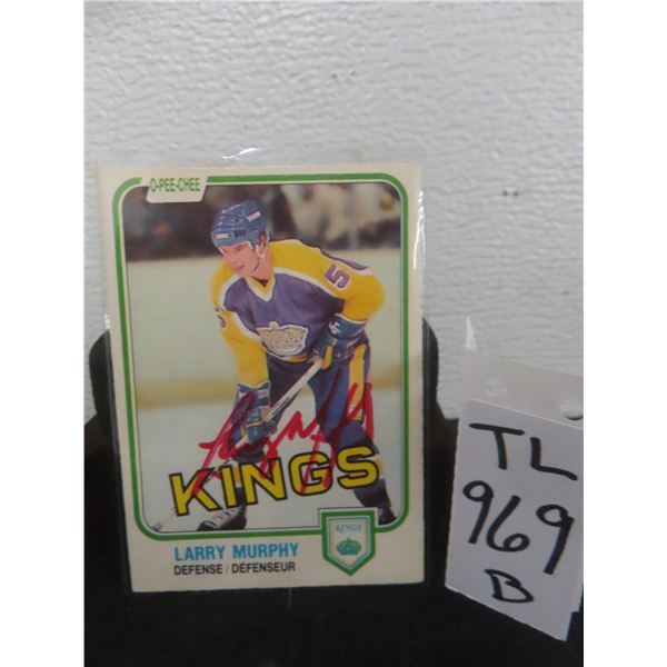 1981 Signed Larry Murphy Card