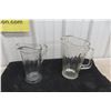 Image 1 : Two Older Problem-Free Glass Pitchers / Jugs