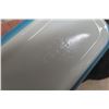 Image 3 : Three Items: Pyrex 502B Refrigerator Dish, Iridescent Glass Vase With Metal Edge, and Sealed New