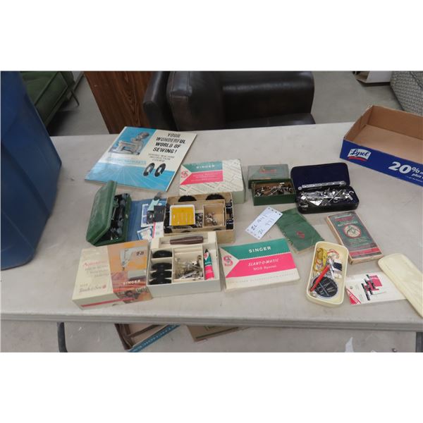 Sewing Attachments With Button Slicer and Accessories, and More