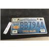 Image 1 : Winnipeg Blue Bombers Manitoba Licence Plate