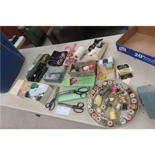 Buttonholing Sewing Attachments, Accessories, and Scissors