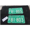 Image 1 : Two Matching 1969 Saskatchewan Licence Plates