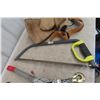 Image 3 : Buck Saw, Come-Along, Carpenter Belt, Tool Bag, and Saw Blade