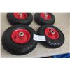 Image 3 : Four Tires With Rims, Size 4.10 / 3.50-5
