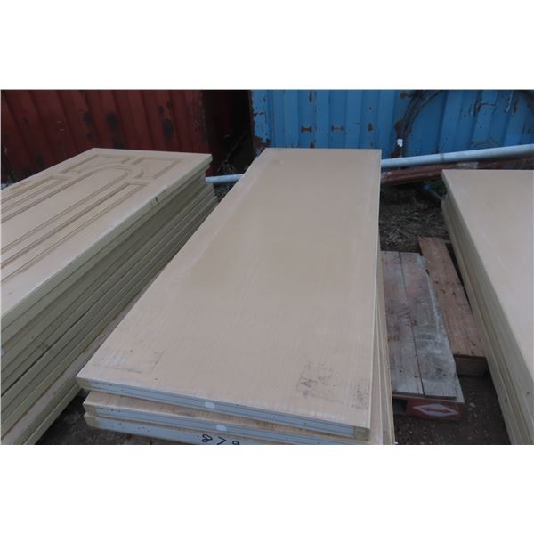 Ten Foam-Filled Exterior Doors, 29" × 76"