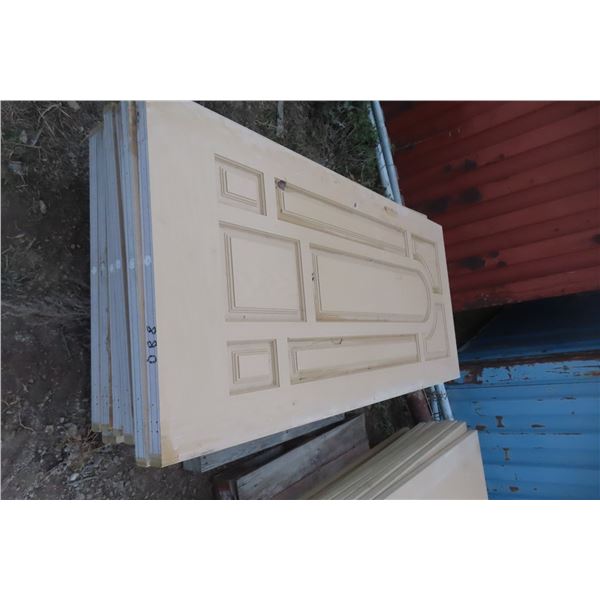 Eleven Foam-Filled Exterior Doors, 36" × 79"