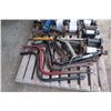 Image 2 : Pallet Ratchet Load Strap Kit With Tie Straps, Tie Bar, Trailer Jack Crank, and Strap Winder