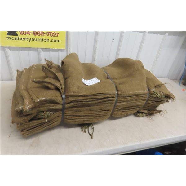 One Hundred Burlap Bags