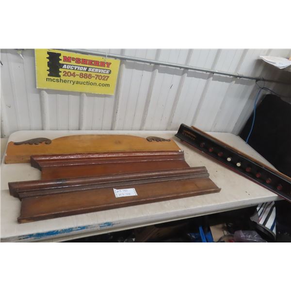 Buffet Topper With Antique Novelty Trim and Orsan Pulleys 