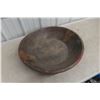 Image 1 : Wood Primitive Bowl, 22" Diameter, 4" High