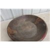 Image 3 : Wood Primitive Bowl, 22" Diameter, 4" High