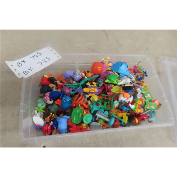 Box Full of Kinder Egg Prizes