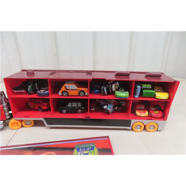 Lightning McQueen Toy Truck and Trailer