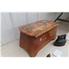 Image 6 : Wood Stepper With Hinged Storage Top and Coal Iron