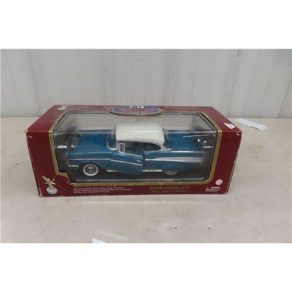 1957 Chevy Bel Air 1/18 Die-Cast Model with Box