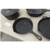 Image 5 : Three Cast-Iron Frying Pans and Cast-Iron Dutch Oven
