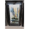 Image 8 : Four Framed Watercolor Art Pieces by Joanne Chase, 12" x 22"