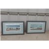 Image 1 : Two Framed Watercolor Art Pieces by Joanne Harris, 21.5" x 14"