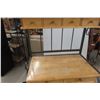 Image 4 : Wood and Wrought Iron Baker’s Rack, 78" x 31" x 20"