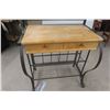 Image 5 : Wood and Wrought Iron Baker’s Rack, 78" x 31" x 20"