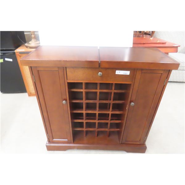 Bar Server Cabinet with Sliding Top, 36" x 15" x 38"