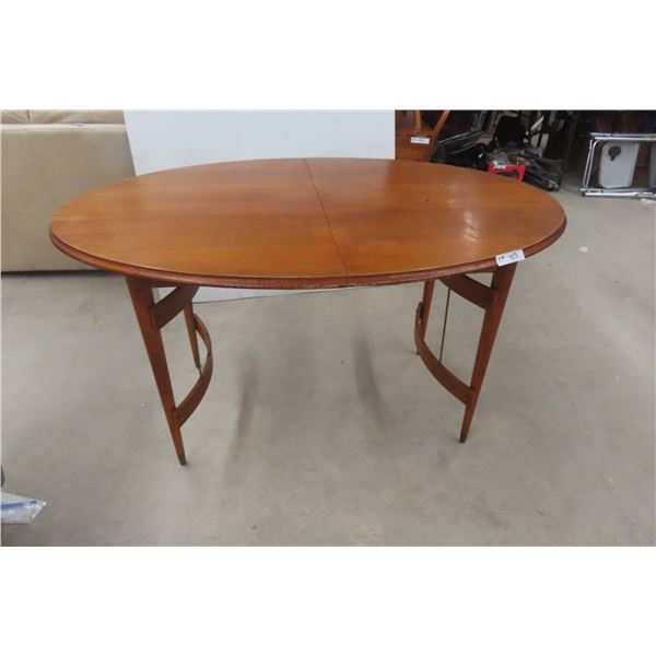 Wood Table, 30" x 55" x 39"