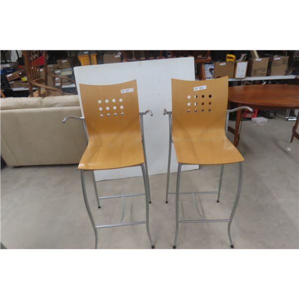 Two High Bar Chairs