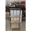 Image 1 : Four-Tier Wood and Wrought Iron Baker’s Rack, 71" x 24" x 12"