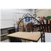 Image 3 : Four-Tier Wood and Wrought Iron Baker’s Rack, 71" x 24" x 12"