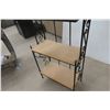 Image 5 : Four-Tier Wood and Wrought Iron Baker’s Rack, 71" x 24" x 12"