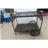 Image 1 : Metal Two-Tier Garden Cart, 35" x 22" x 40"