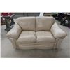 Image 1 : Leather or Leather-Style Loveseat, 60" Wide