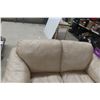 Image 3 : Leather or Leather-Style Loveseat, 60" Wide