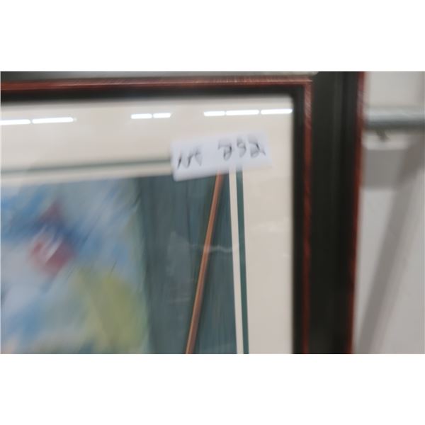 Framed Golf Print, 24" x 19"