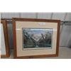 Image 1 : Framed Eagle Print, 22" x 26", Hand-Signed by Paul Loribee