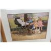 Image 2 : Framed Print “Children at Park,” 21" x 24"