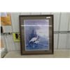 Image 1 : Framed Cranes Print, 30" x 37"
