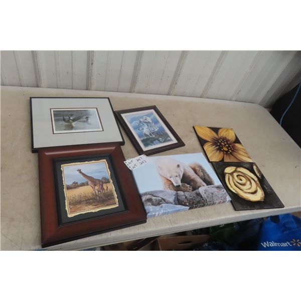 Assorted Hand-Signed Pictures and Prints