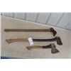 Image 1 : Axe, Hatchet, Pick, and Three Hand Yard Tools