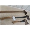 Image 3 : Axe, Hatchet, Pick, and Three Hand Yard Tools