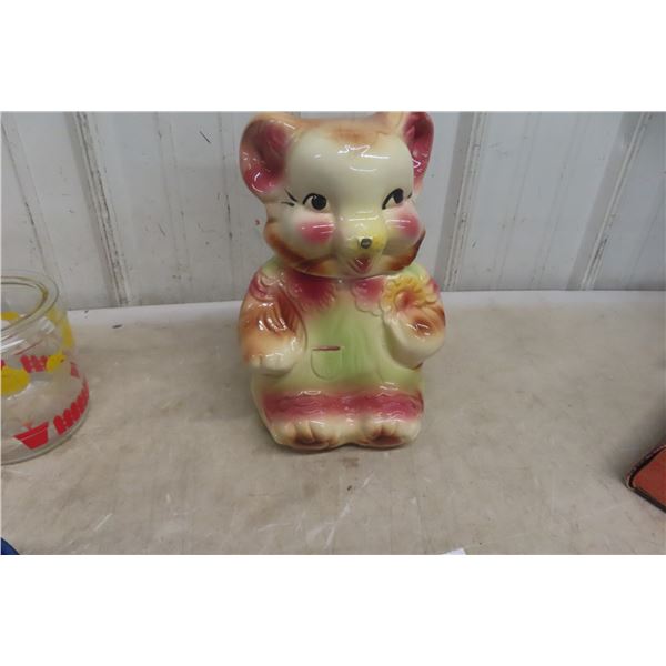 1950s Teddy Bear Cookie Jar