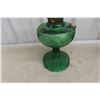 Image 2 : Aladdin Green Beehive Lamp with Chimney and Shade