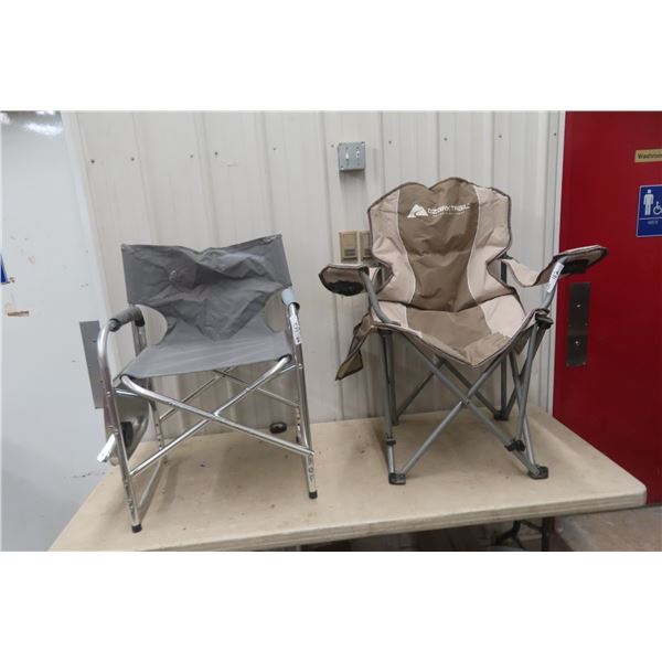 Two Folding Lawn Chairs
