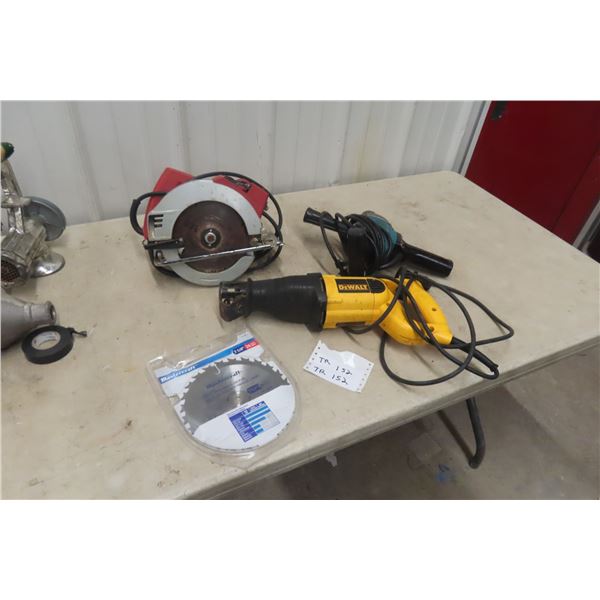 Dewalt Recip Saw and Makita 1/2" Drill