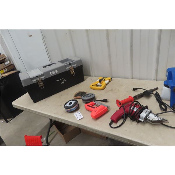 Power Shear, Stapler, Remington Concrete Driver, Tape Measure and More