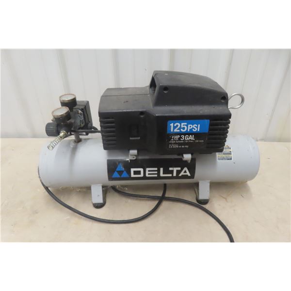 Delta Shop 2-HP 3 Gal Air Compressor (No Hose)
